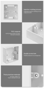 PB86 Plastic Surface Mounted Button For 86 size - Image 6